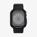 ACS00546 - Apple Watch Series (Apple Watch (41mm)) Case Rugged Armor Pro in black showing the front