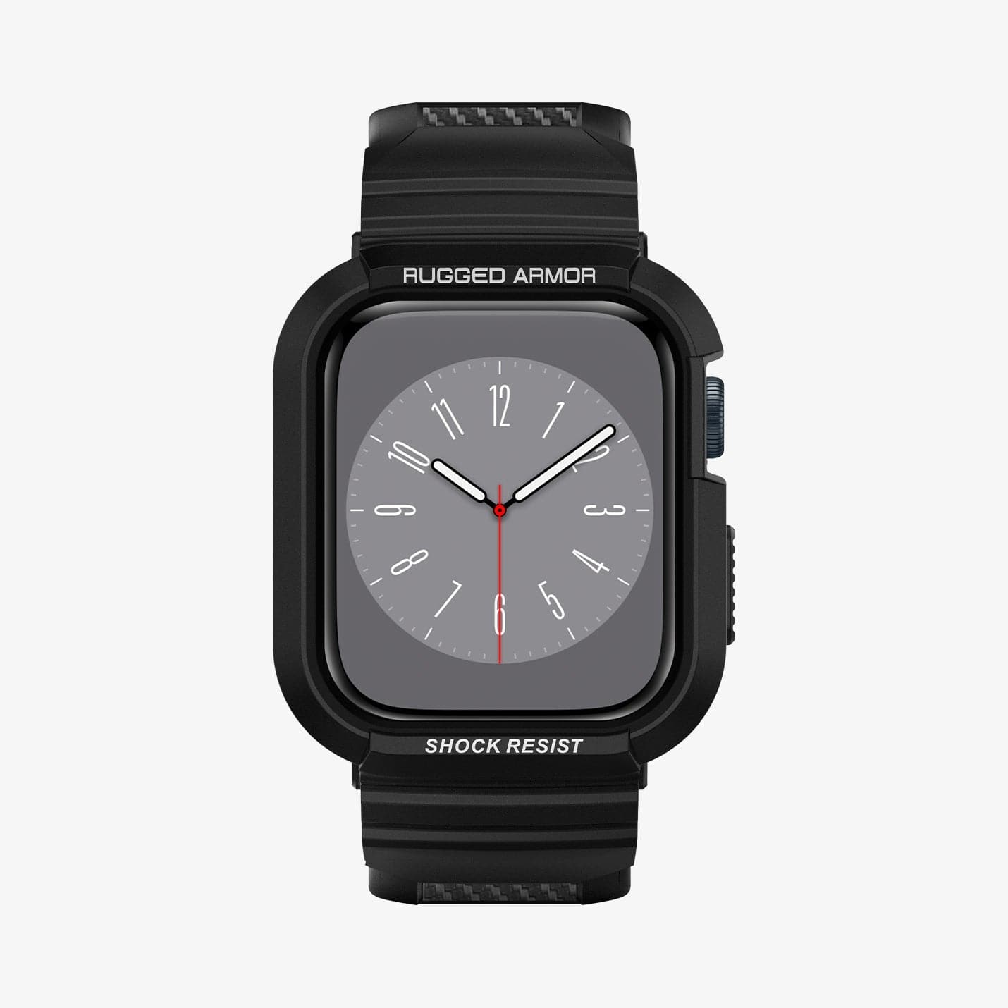 ACS00546 - Apple Watch Series (Apple Watch (41mm)) Case Rugged Armor Pro in black showing the front