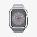 ACS04584 - Apple Watch Series (Apple Watch (45mm)) Case Metal Fit Pro in silver showing the front