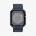 ACS00819 - Apple Watch Series (Apple Watch (45mm)) Case Rugged Armor Pro in charcoal gray showing the front
