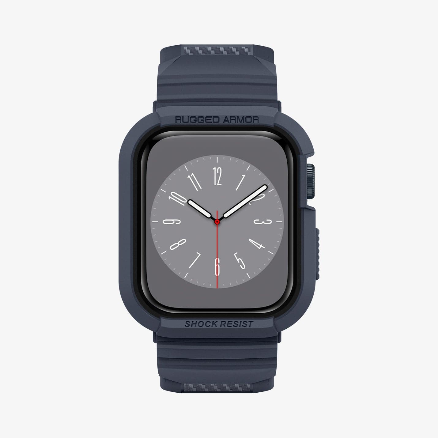 ACS00819 - Apple Watch Series (Apple Watch (45mm)) Case Rugged Armor Pro in charcoal gray showing the front