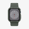 062CS26016 - Apple Watch Series (Apple Watch (45mm)) Case Rugged Armor Pro in military green showing the front