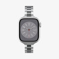 AMP06357 - Apple Watch (41mm) Modern Fit 316L Band in Silver showing the front
