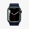 AMP02291 - Apple Watch Series (Apple Watch (41mm)/Apple Watch (38mm)) Watch Band Lite Fit in navy showing the front