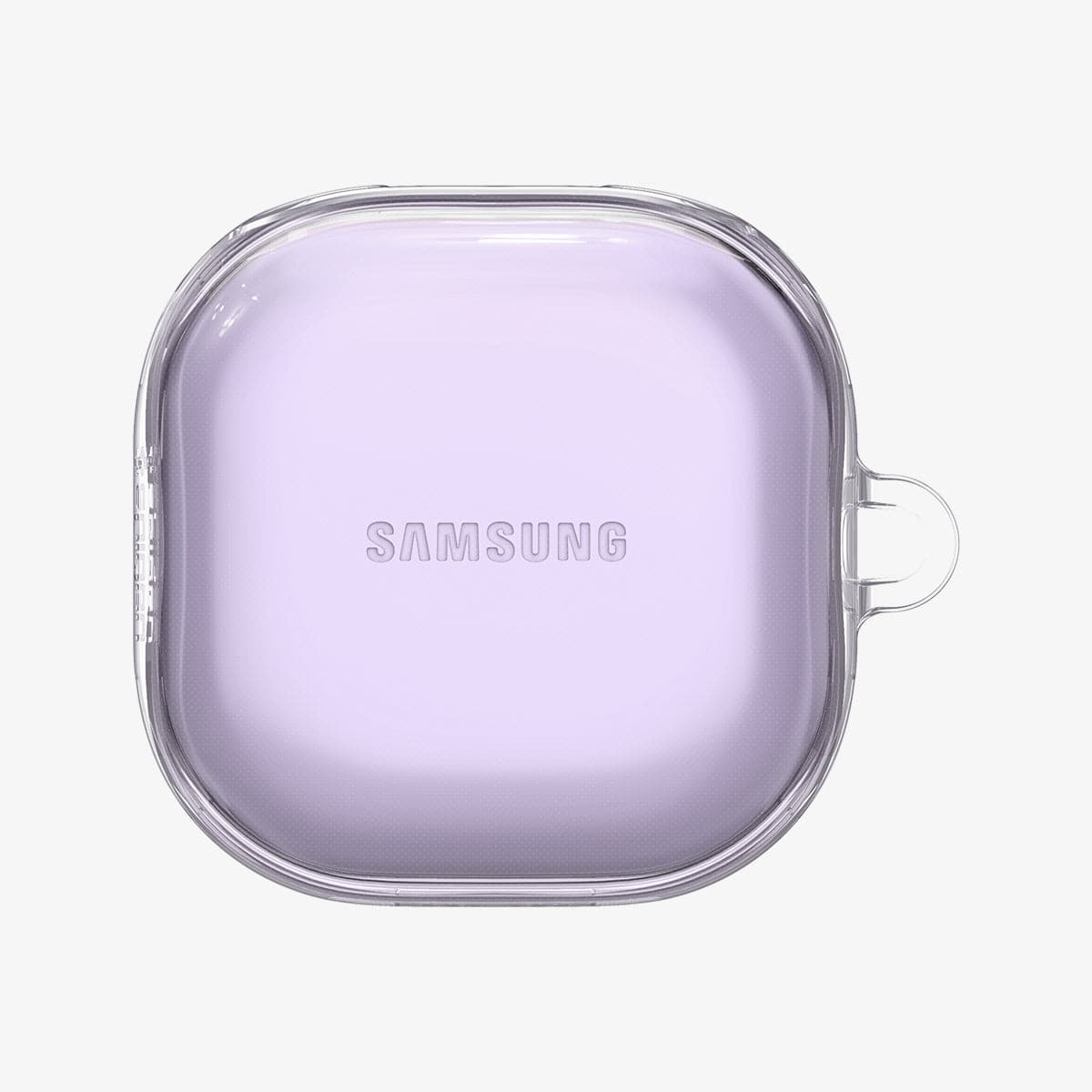 ASD02097 - Galaxy Buds 2 Pro / 2 / Pro / Live Case Ultra Hybrid in crystal clear showing the top