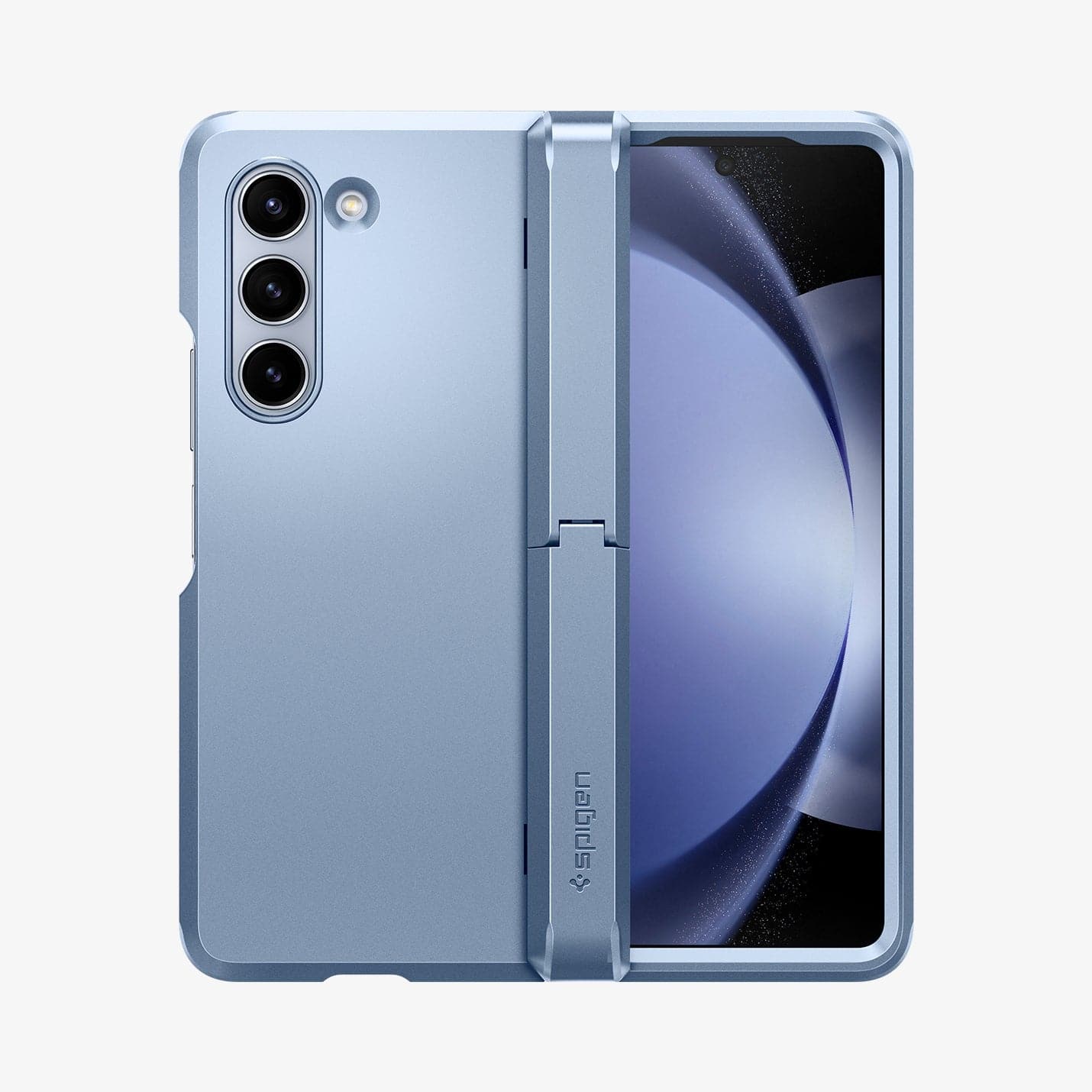 ACS06870 - Galaxy Z Fold 5 Case Tough Armor Pro P in sierra blue showing the back and front