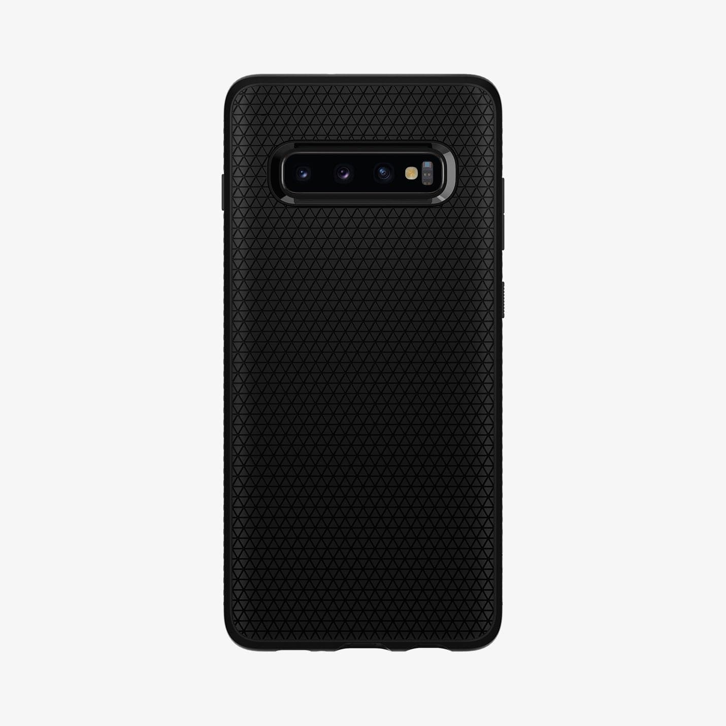 606CS25764 - Galaxy S10 Plus Liquid Air Case in black showing the back