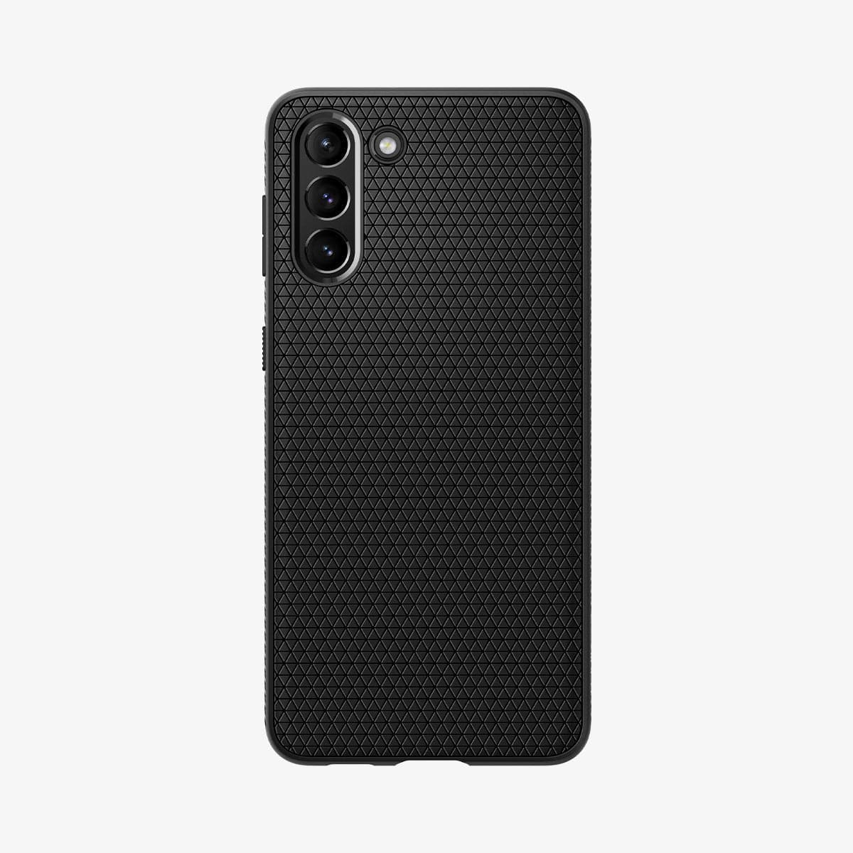 ACS02422 - Galaxy S21 Liquid Air Case in matte black showing the back