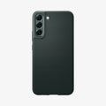 ACS04521 - Galaxy S22 Plus 5G Case Liquid Air in abyss green showing the back