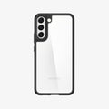 ACS03955 - Galaxy S22 Plus 5G Case Ultra Hybrid in matte black showing the back