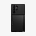 ACS03927 - Galaxy S22 Ultra 5G Case Slim Armor CS in black showing the back