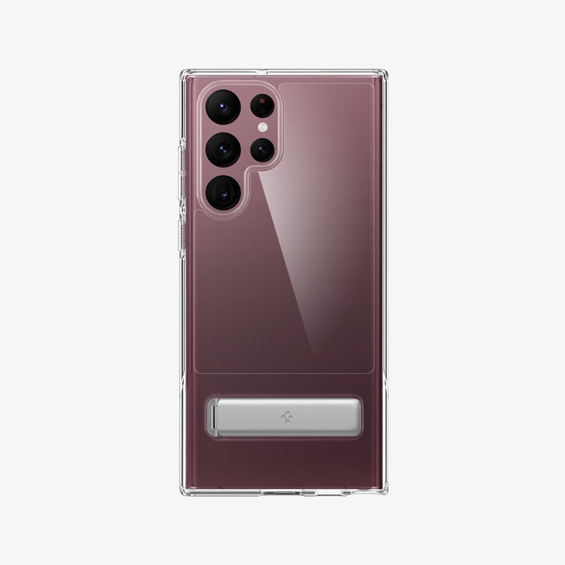 ACS03945 - Galaxy S22 Ultra 5G Case Slim Armor Essential S in crystal clear showing the back