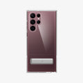 ACS03945 - Galaxy S22 Ultra 5G Case Slim Armor Essential S in crystal clear showing the back