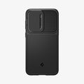 ACS05687 - Galaxy S23 Plus Case Optik Armor in black showing the back