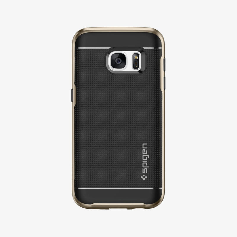 555CS20202 - Galaxy S7 Series Neo Hybrid Case in champagne gold showing the back