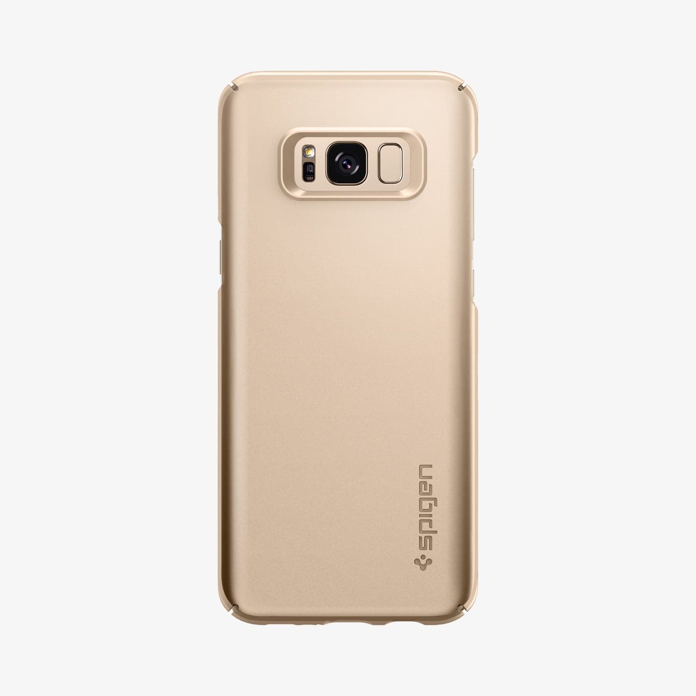 565CS21622 - Galaxy S8 Series Thin Fit Case in maple gold showing the back