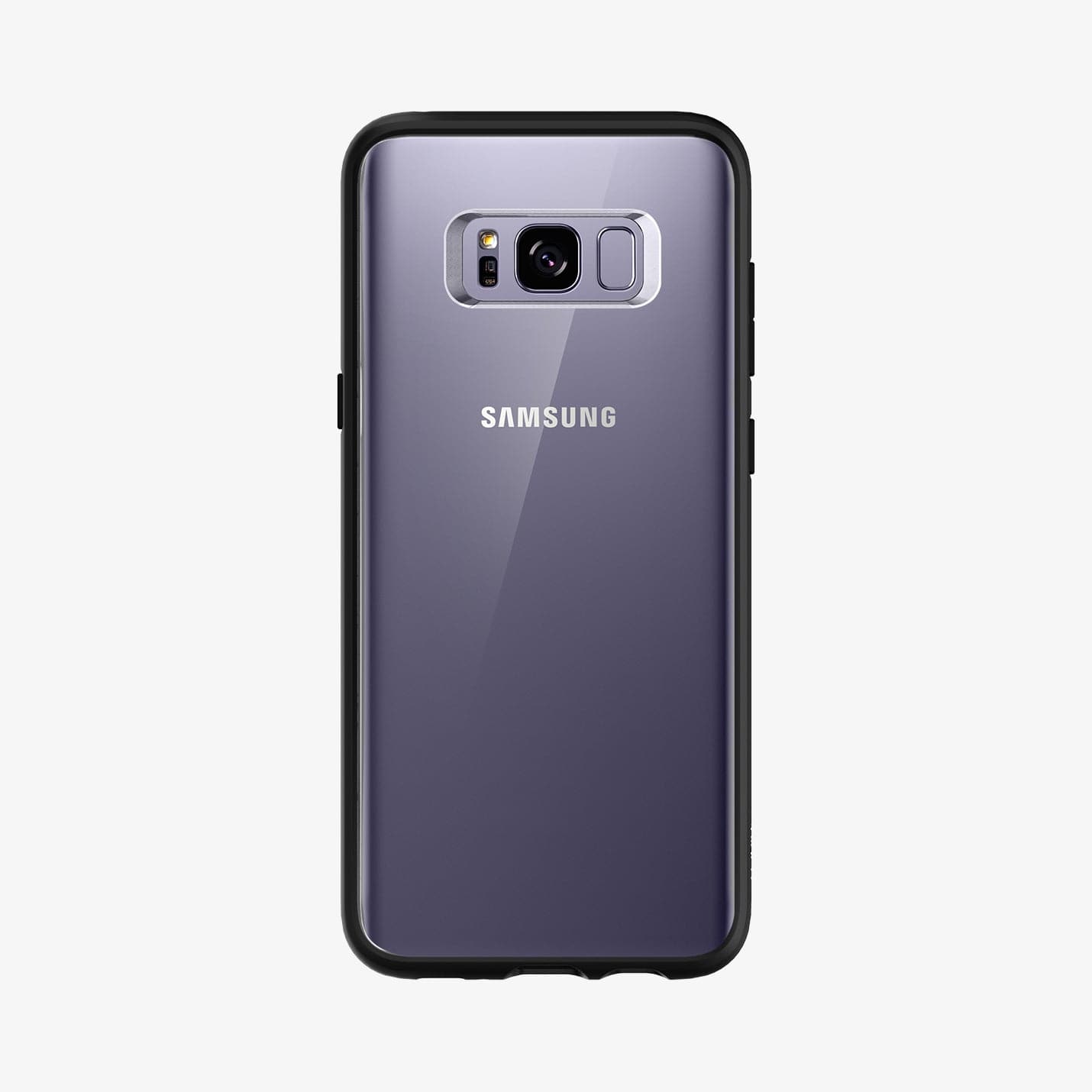565CS21628 - Galaxy S8 Series Ultra Hybrid Case in matte black showing the back