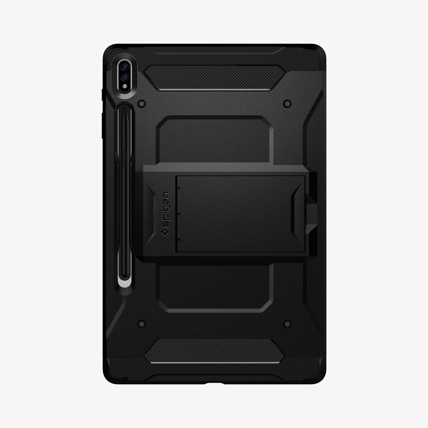 ACS01609 - Galaxy Tab S8 Plus Case Tough Armor Pro in black showing the back