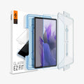 AGL03013 - Galaxy Tab S7 FE Screen Protector EZ Fit GLAS.tR showing the device, screen protector, ez fit tray and packaging