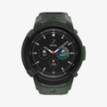 ACS04326 - Galaxy Watch 4 Classic (46mm) Case Rugged Armor Pro in military green showing the front