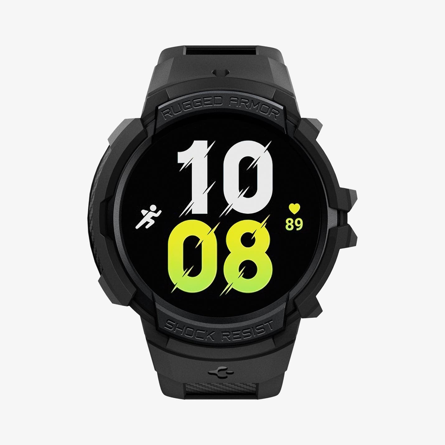 ACS03830 - Galaxy Watch 5/4 (44mm) Case Rugged Armor Pro in black showing the front