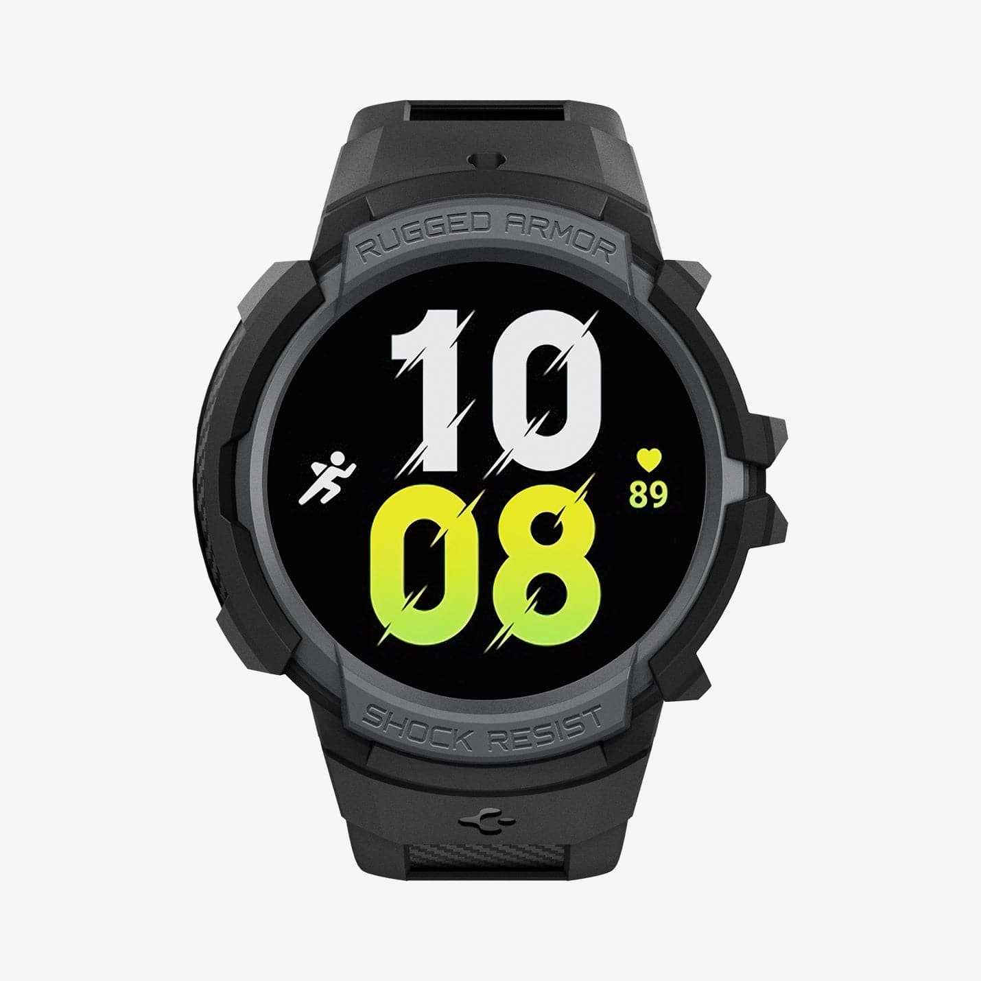 ACS03164 - Galaxy Watch 5/4 (44mm) Case Rugged Armor Pro in charcoal gray showing the front