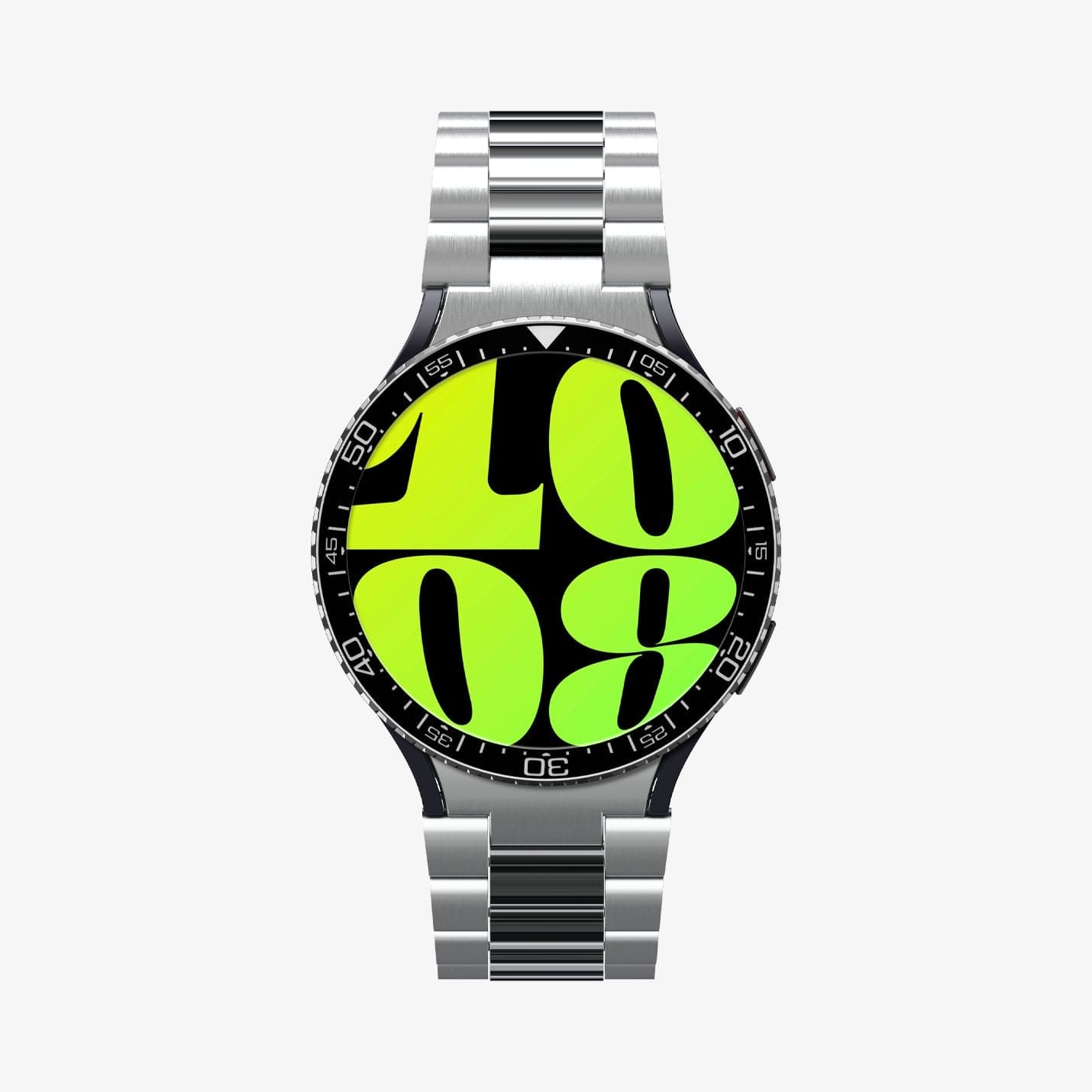 ACS06865 - Galaxy Watch 6 (44mm) Bezel Tune in black showing the front