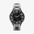 ACS06863 - Galaxy Watch 6 Classic (43mm) Bezel Tune in black showing the front