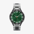 ACS06864 - Galaxy Watch 6 Classic (47mm) Bezel Tune in black showing the front