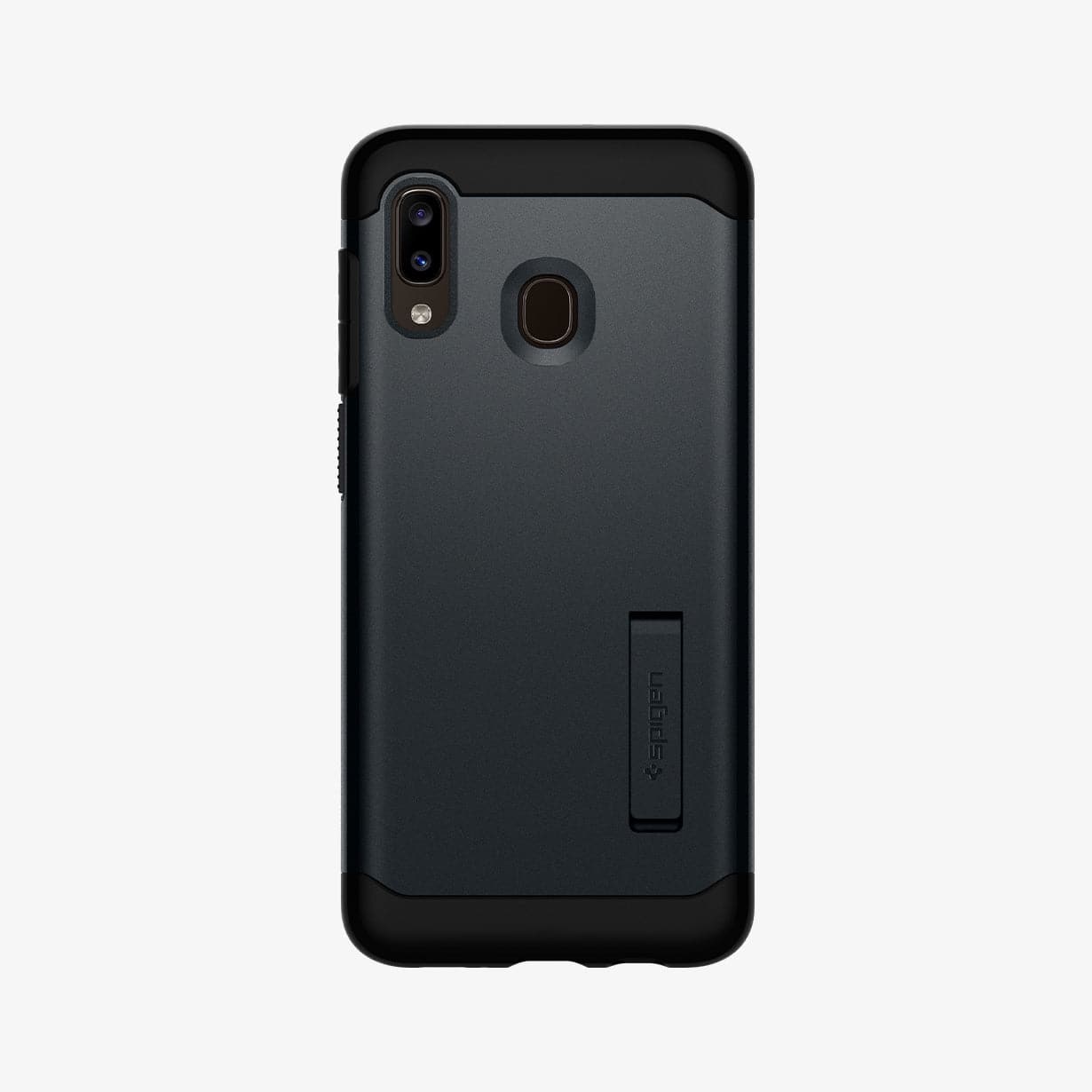 612CS26062 - Galaxy M10s Slim Armor Case in metal slate showing the back