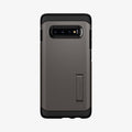 605CS25804 - Galaxy S10 Tough Armor Case in gunmetal showing the back