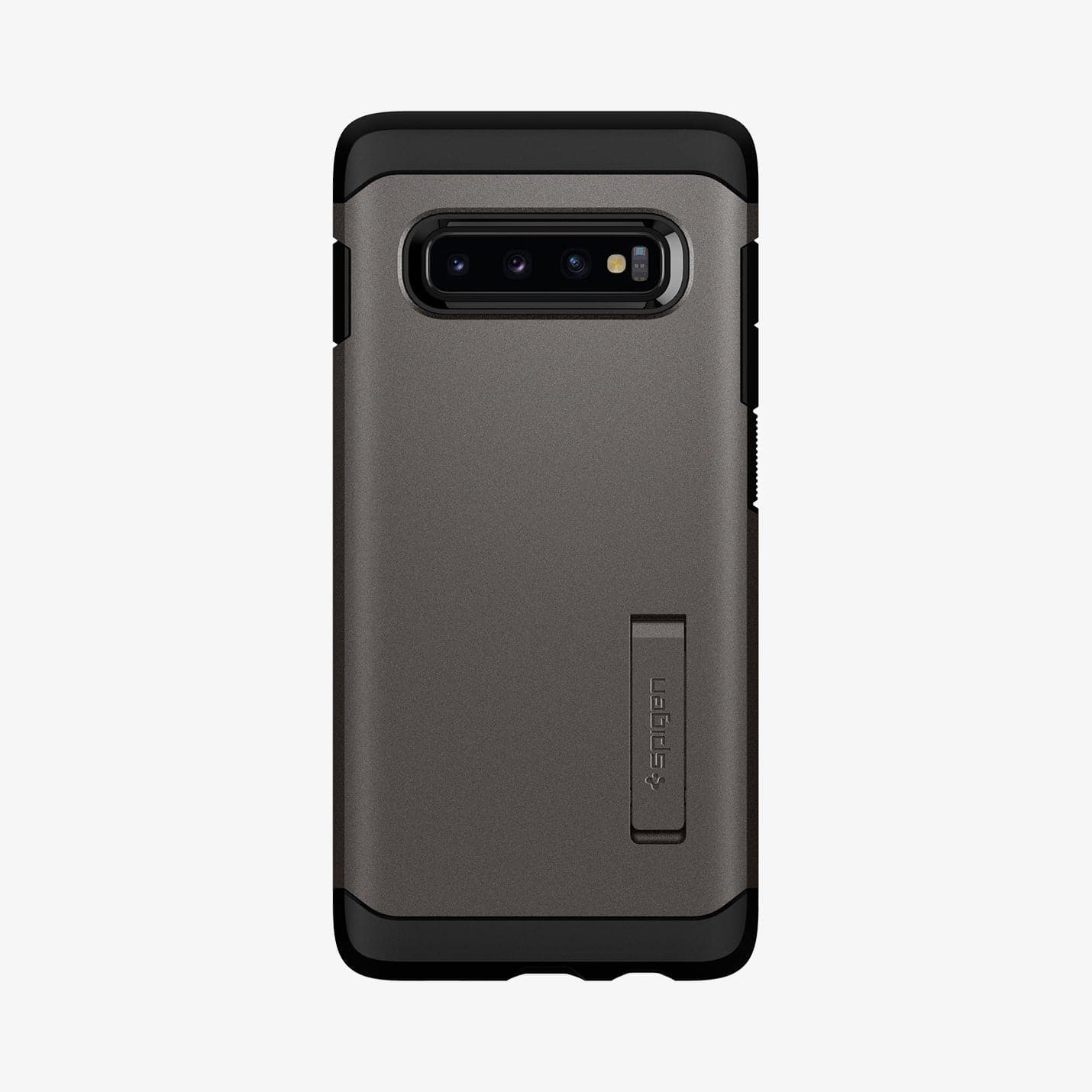 605CS25804 - Galaxy S10 Tough Armor Case in gunmetal showing the back