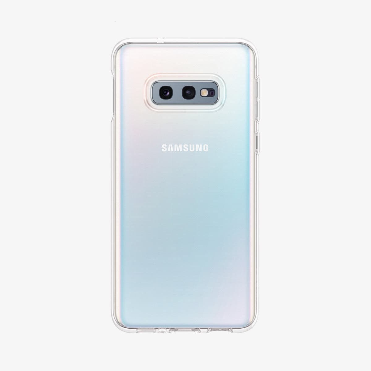 609CS25833 - Galaxy S10e Liquid Crystal Case in crystal clear showing the back