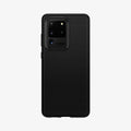 ACS00712 - Galaxy S20 Ultra Liquid Air Case in black showing the back