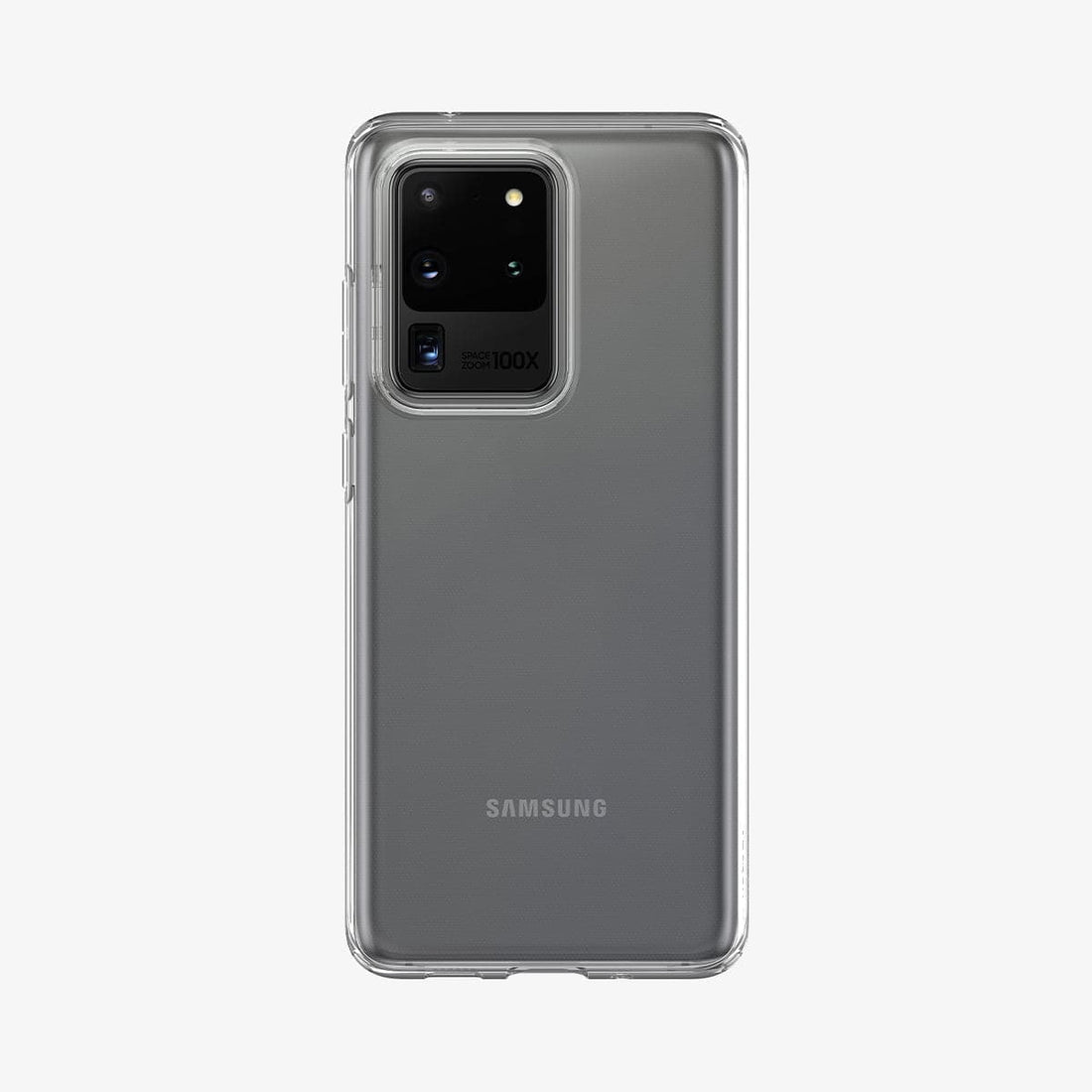 ACS00709 - Galaxy S20 Ultra Liquid Crystal Case in crystal clear showing the back