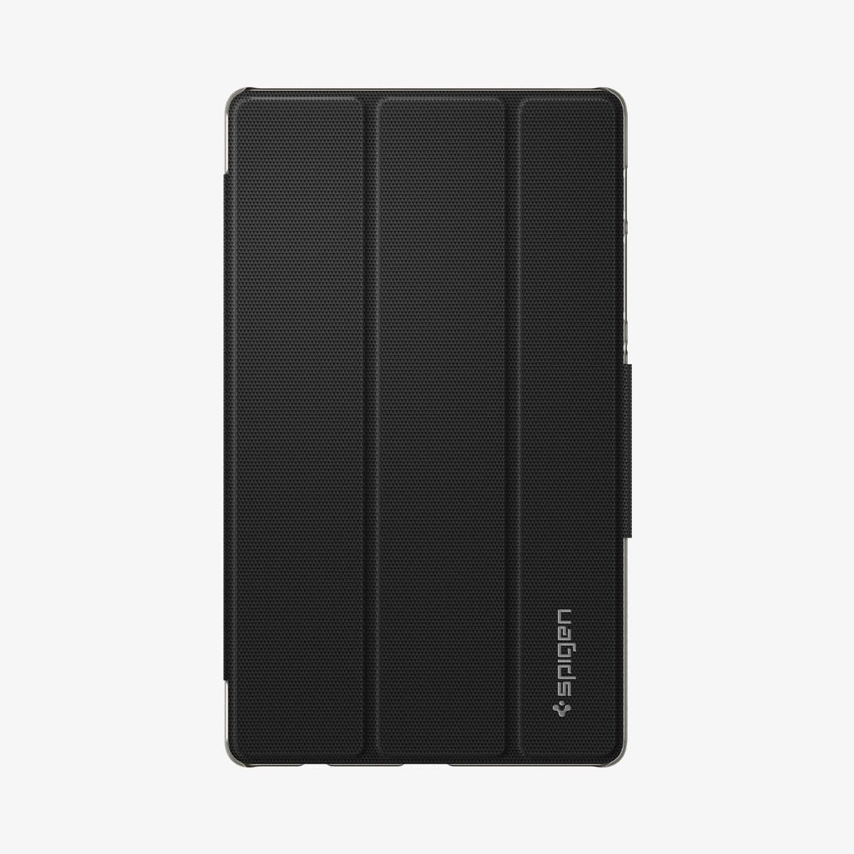 ACS02864 - Galaxy Tab A7 Lite Case Liquid Air Folio in black showing the front