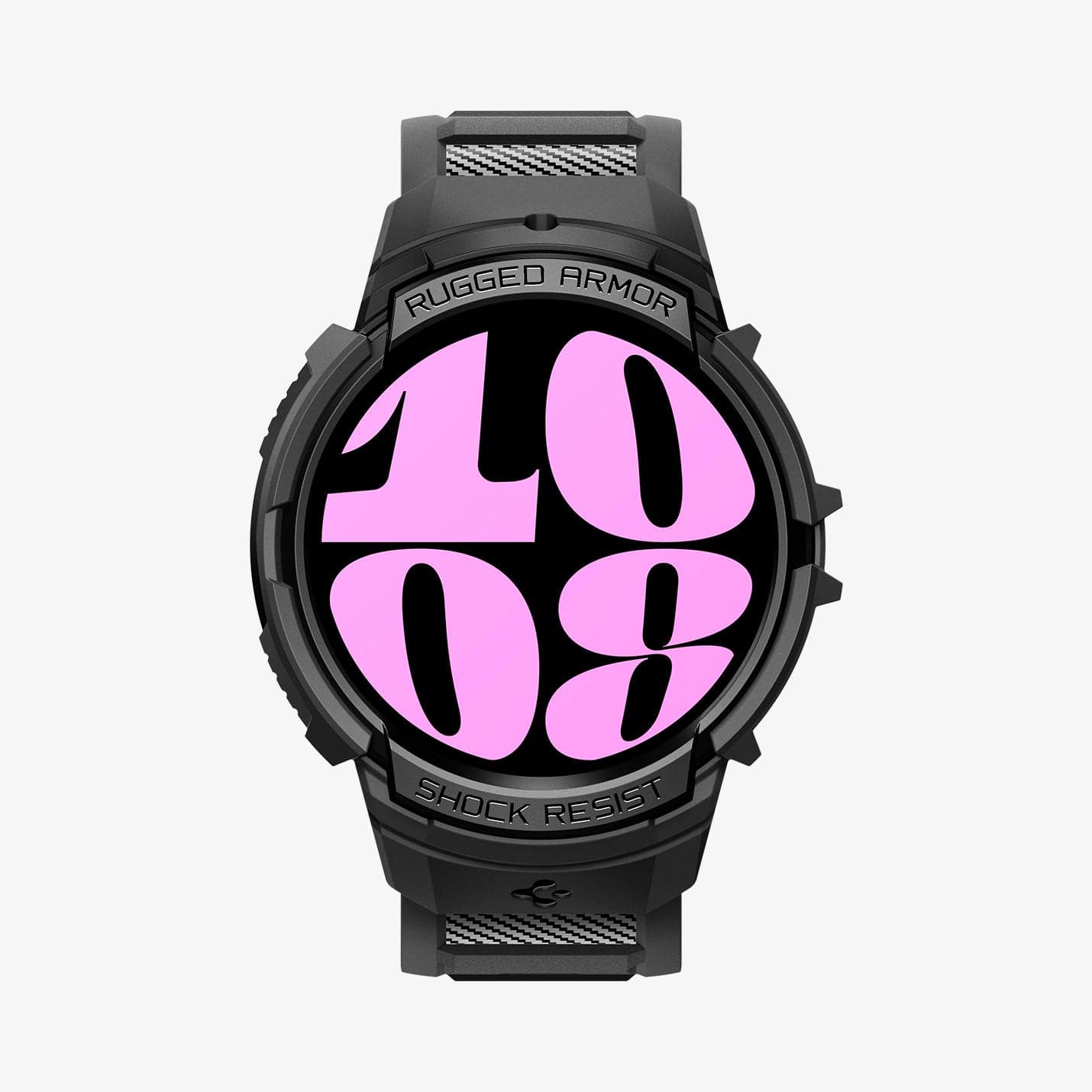 ACS06501 - Galaxy Watch 6 (40mm) Case Rugged Armor Pro in black showing the front