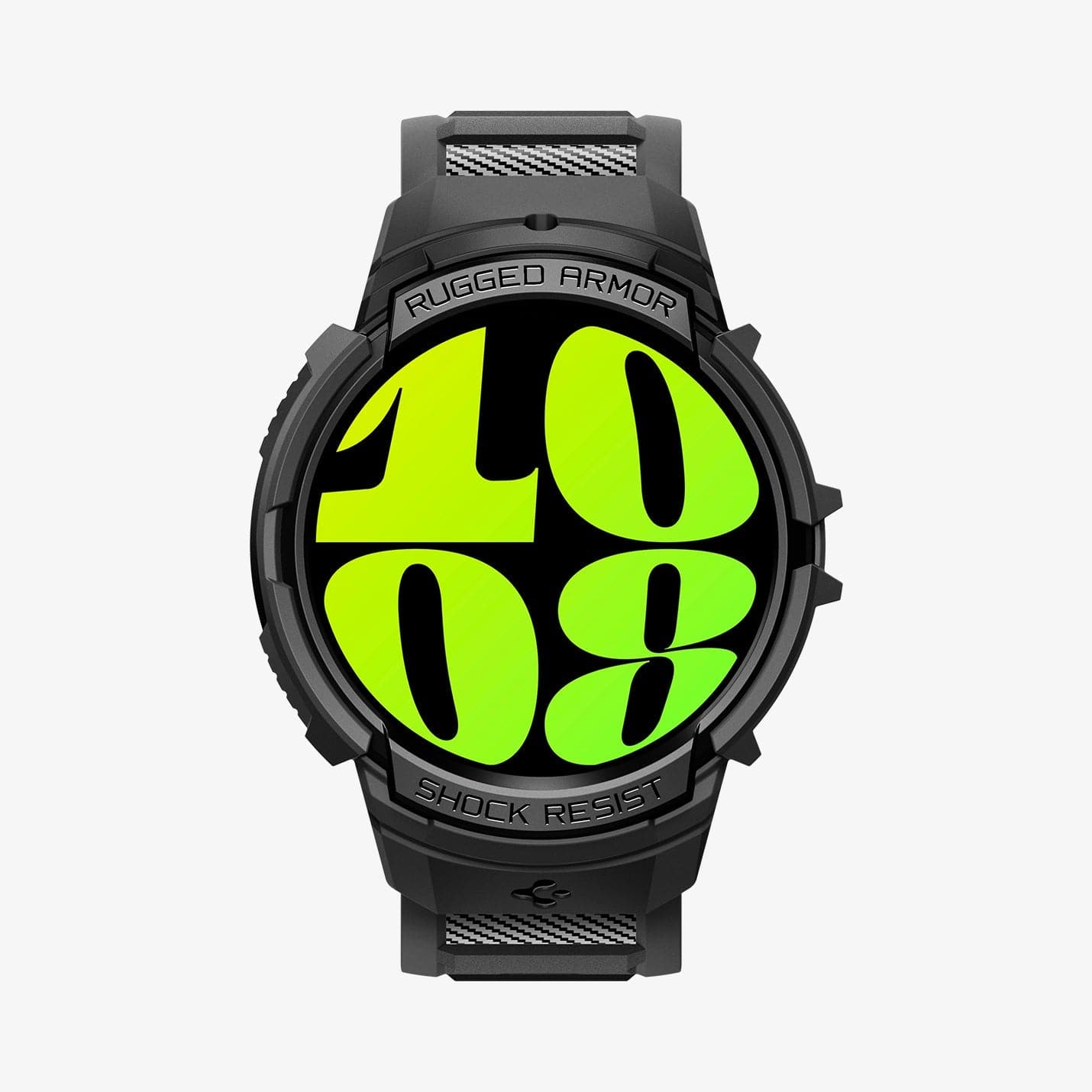 ACS06496 - Galaxy Watch 6 (44mm) Case Rugged Armor Pro in black showing the front