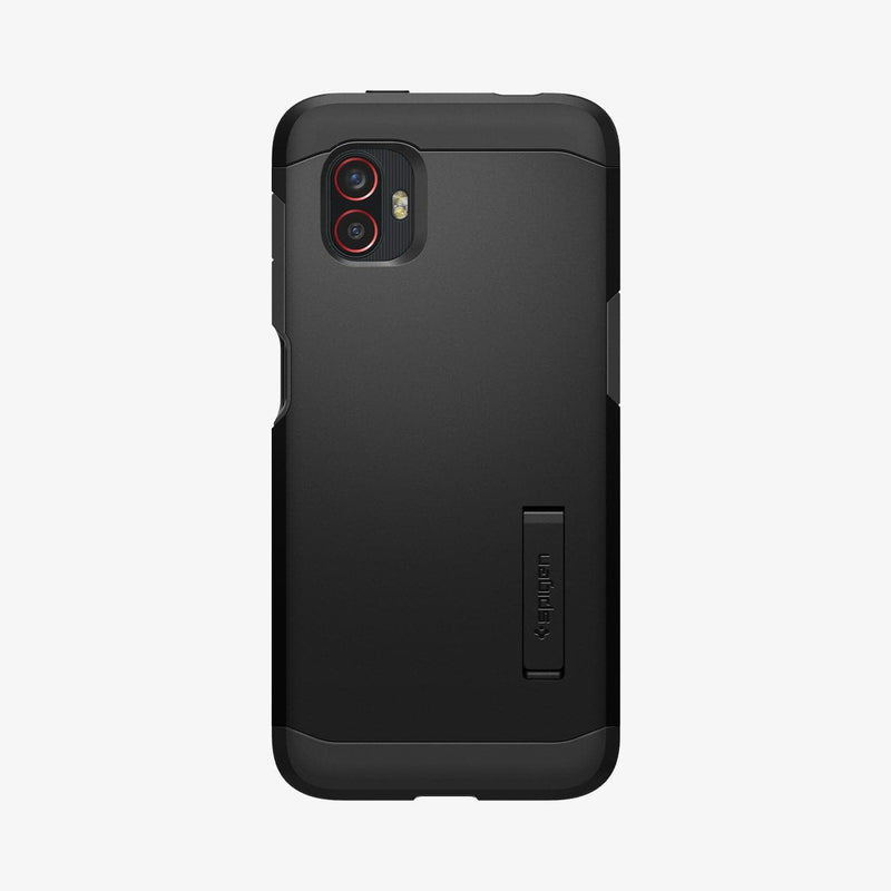 ACS04601 - Galaxy XCover 6 Pro Tough Armor Case in black showing the back