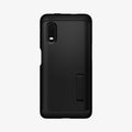 ACS01071 - Galaxy XCover Pro Tough Armor Case in black showing the back