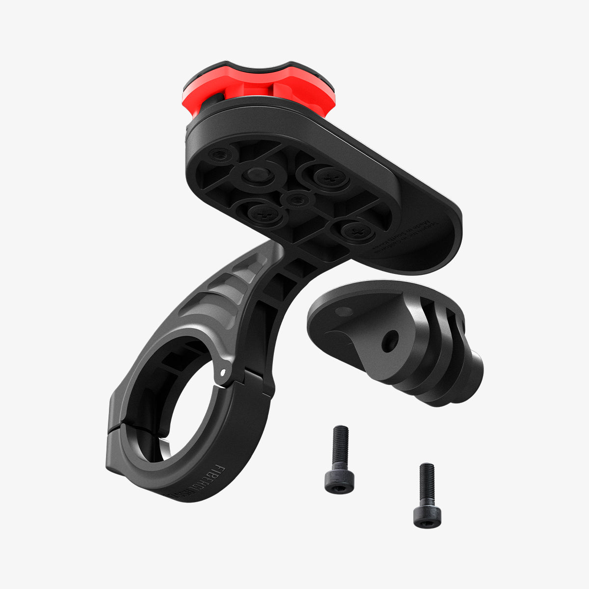 000MP25072 - Gearlock AG100 Action Cam Mount Adapter in black showing the bottom with screws