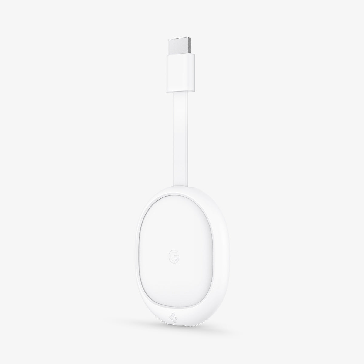 AMP02713 - Chromecast with Google TV Silicone Fit in white showing the front and partial side