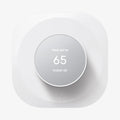 AHP02763 - Google Nest Thermostat Wall Plate in white showing the front