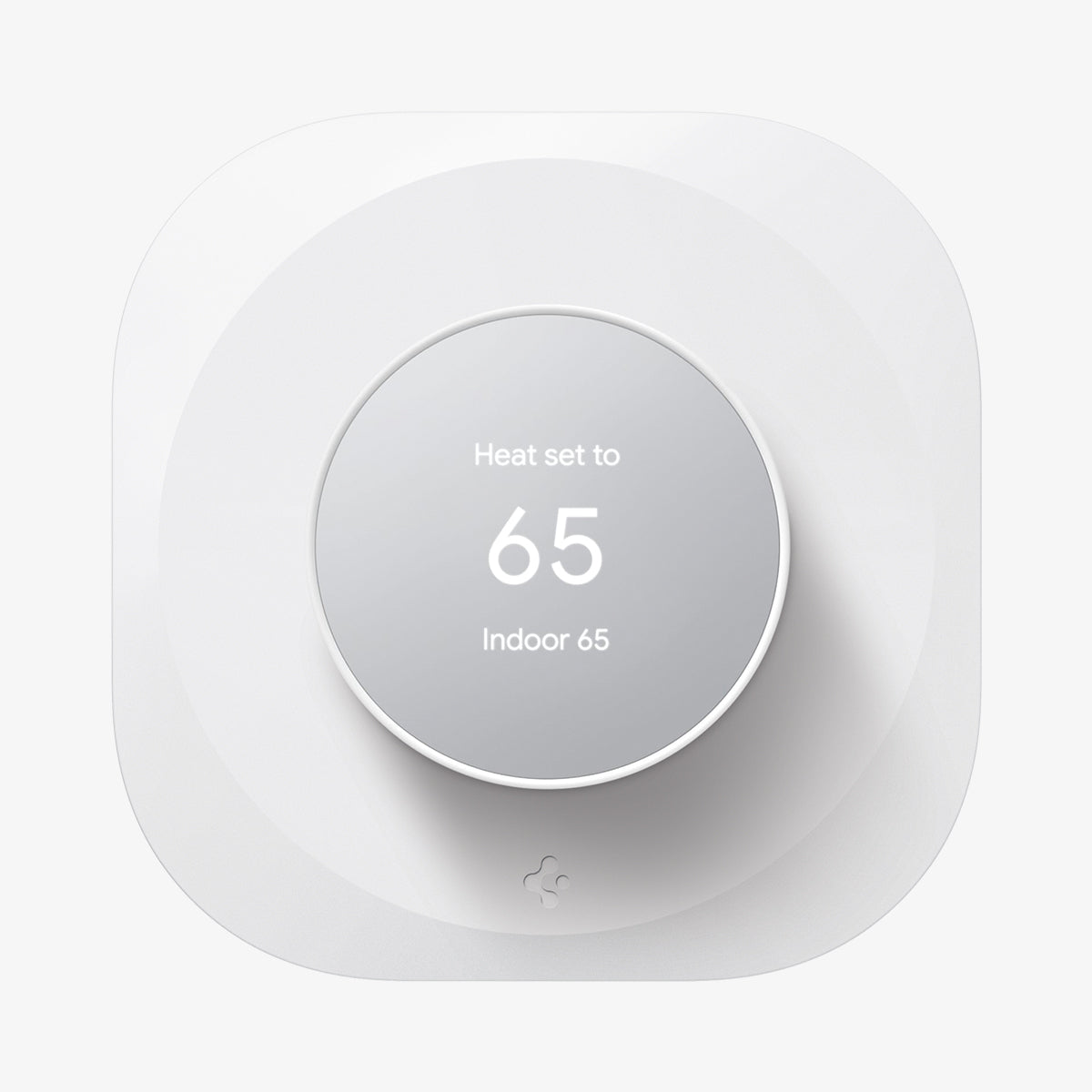 AHP02763 - Google Nest Thermostat Wall Plate in white showing the front