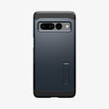 ACS04729 - Pixel 7 Pro Case Tough Armor in metal slate showing the back