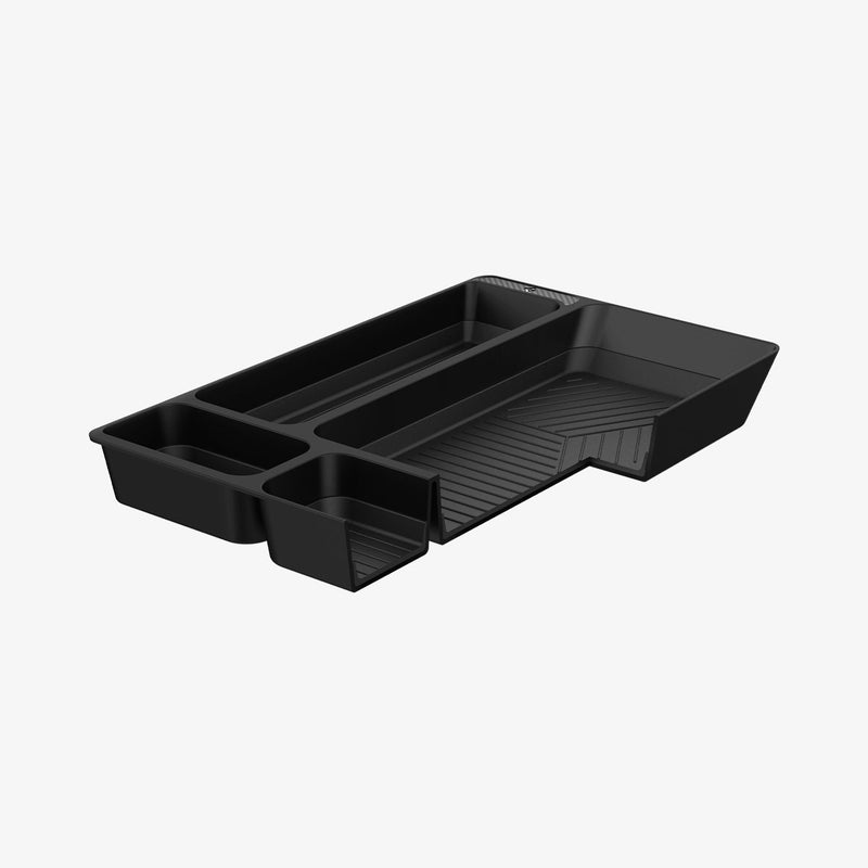 ACP06089 - Hyundai IONIQ 5 Center Console Organizer Tray in black showing the front and side view