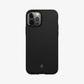ACS01865 - iPhone 12 / iPhone 12 Pro Case MagArmor in black showing the back