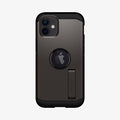 ACS01752 - iPhone 12 Mini Case Tough Armor in gunmetal showing the back