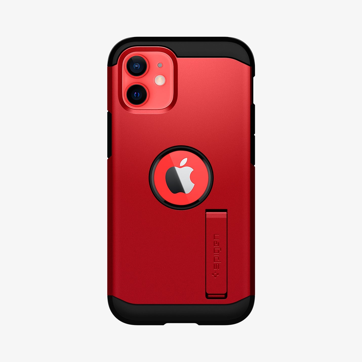 ACS02258 - iPhone 12 Mini Case Tough Armor in red showing the back