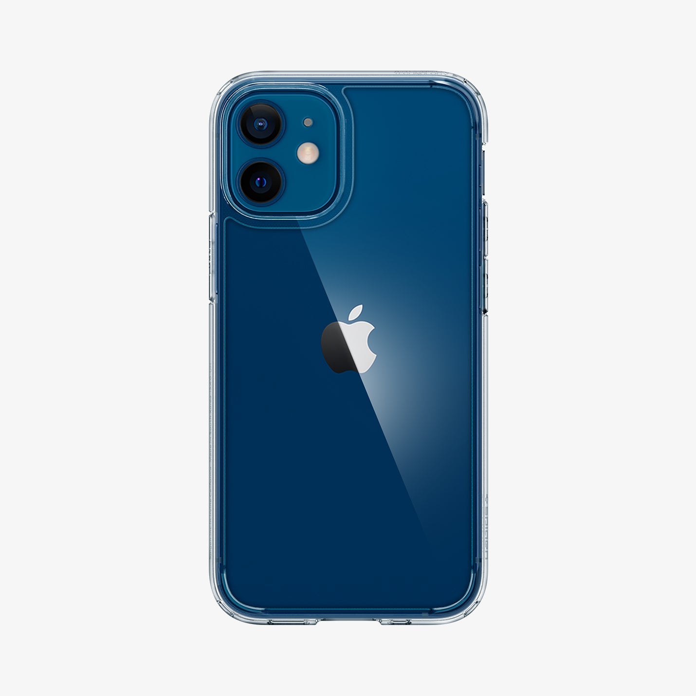 ACS01745 - iPhone 12 Mini Case Ultra Hybrid in crystal clear showing the back